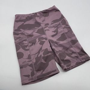 Yogalicious Lux Woman's Active Wear Shorts Size‎ XS Purple Camo